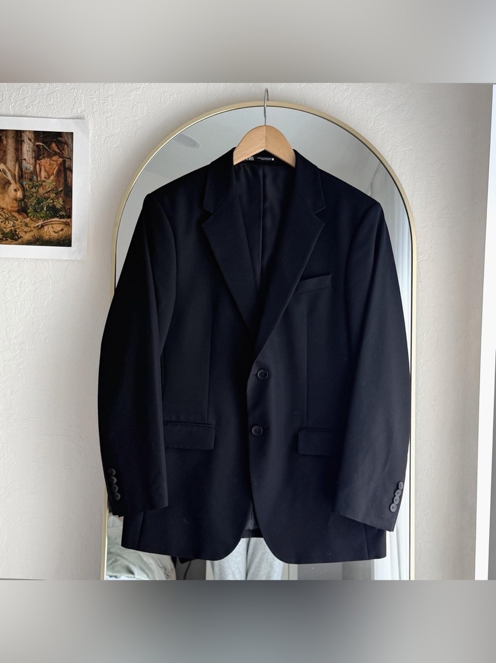 Zara Slim Tailoring Blazer in Black Like New